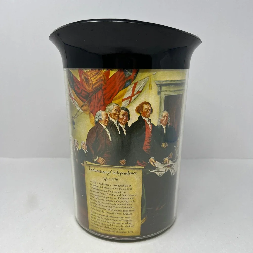 Thermo Serv Pitcher Black Declaration of Independence Vintage Insulated